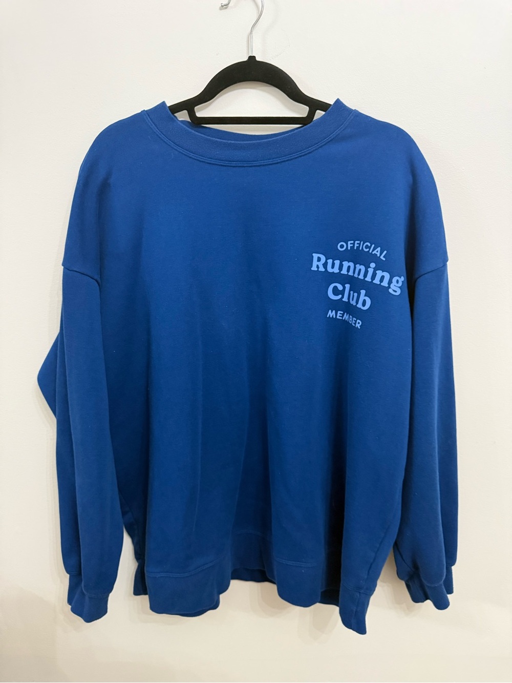 Cobalt Blue Running Club Crewneck